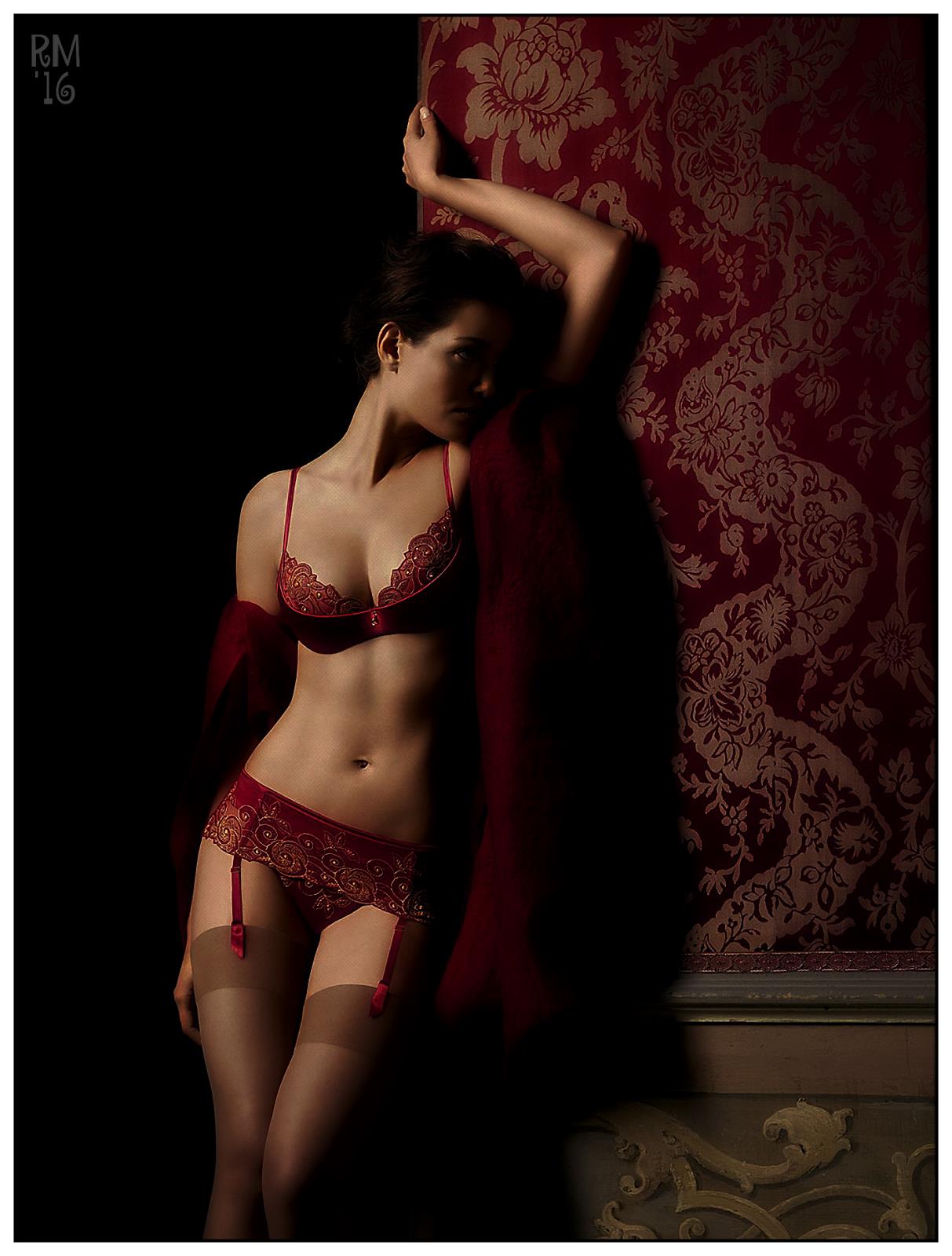 Bianca Klamt in lingerie