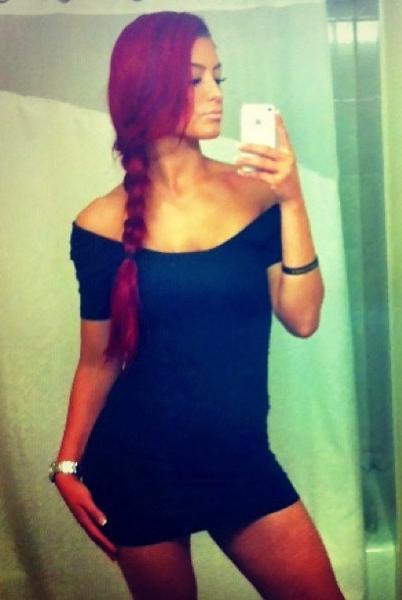 Natalie Eva Marie taking a selfie