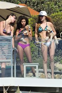 Bella Thorne in a bikini in Malibu on August 18, 2014