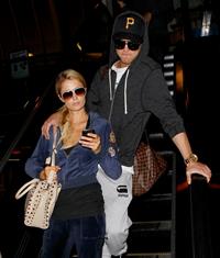 Paris Hilton and River Viiperi holding hands at LA. December 10, 2012 