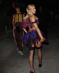 Paris Hilton at the Playboy Mansion Halloween Party in Los Angeles 10/27/12