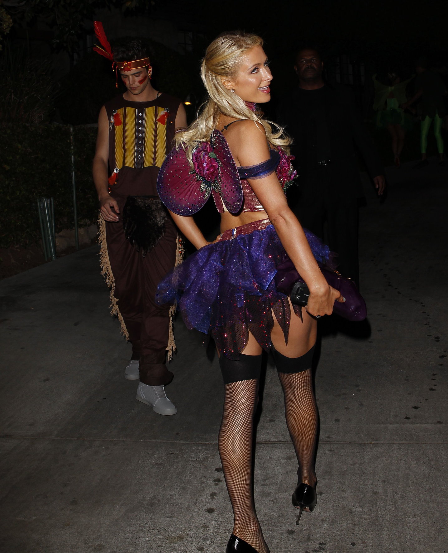 Paris Hilton at the Playboy Mansion Halloween Party in Los Angeles 10/27/12