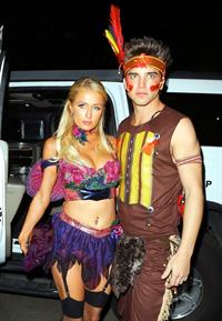 Paris Hilton at the Playboy Mansion Halloween Party in Los Angeles 10/27/12