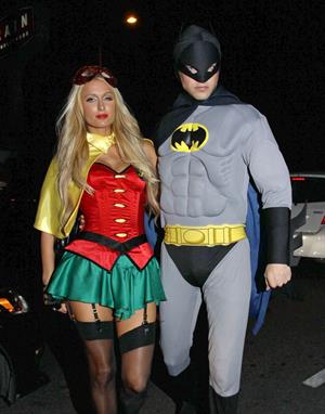 Paris Hilton heads to The Greystone Nightclub's Halloween party in West Hollywood 10/31/12