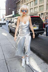 Rita Ora visiting Fox and Friends August 19, 2014