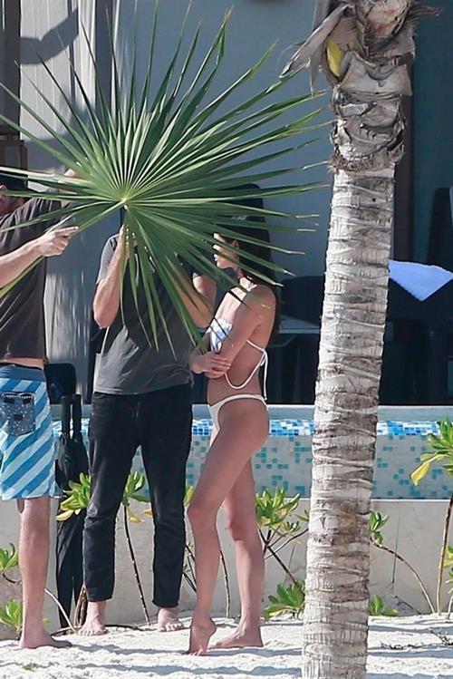 Sara Sampaioin Playa del Carmen, Mexico on December 17, 2017