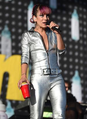 Lilly Allen performing on Day 2 of the V Festival August 17, 2014