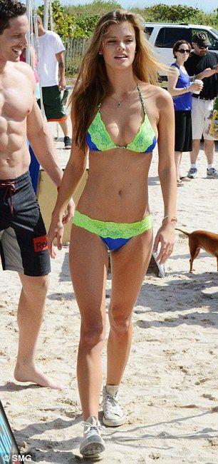 Nina Agdal in a bikini