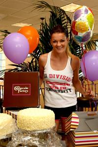 Agnieszka Radwanska celebration of her birthday during the BNP Parabas Open - March 6, 2014 