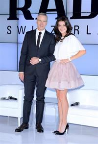 Agnieszka Radwanska Rado Switzerland Press Conference Warsaw April 30, 2014 