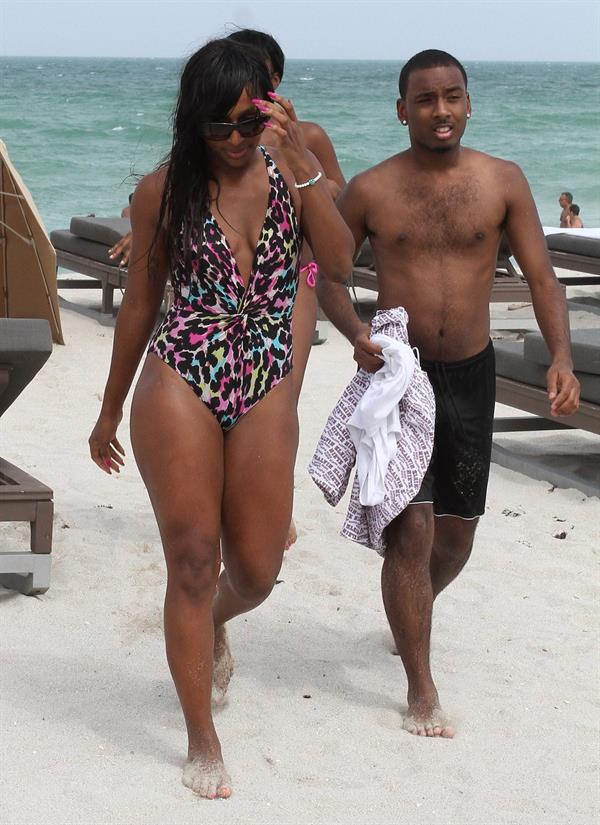 Alexandra Burke at Miami Beach on June 25, 2012