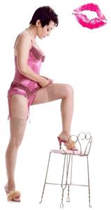 Jane Wiedlin in lingerie