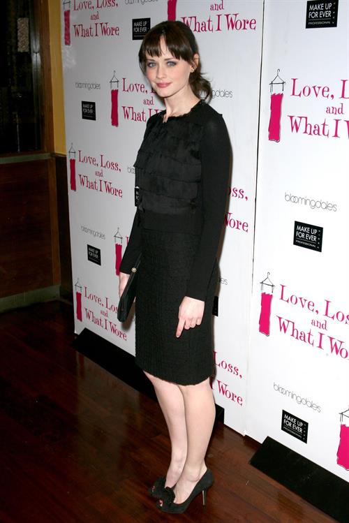 Alexis Bledel celebration of 500th performance of Love Loss and What I Wore in New York City on January 13, 2011 