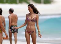Alessandra Ambrosio in a bikini for a Victoria's Secret photo shoot on July 22, 2010 in St. Barts