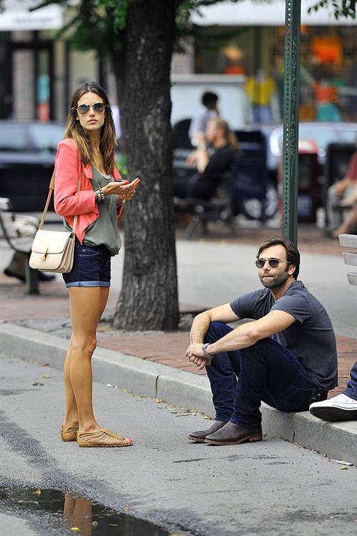 Alessandra Ambrosio Bar Pitti in New York City on June 23, 2011 