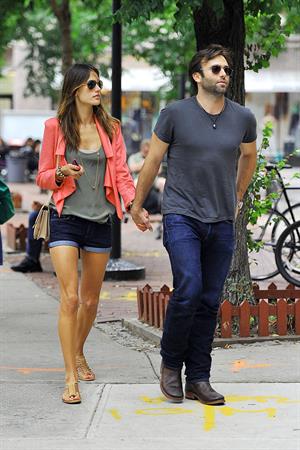 Alessandra Ambrosio Bar Pitti in New York City on June 23, 2011 