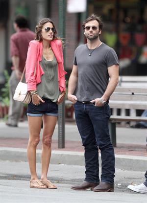 Alessandra Ambrosio Bar Pitti in New York City on June 23, 2011 
