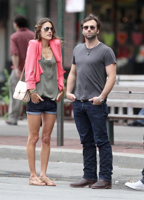 Alessandra Ambrosio Bar Pitti in New York City on June 23, 2011 