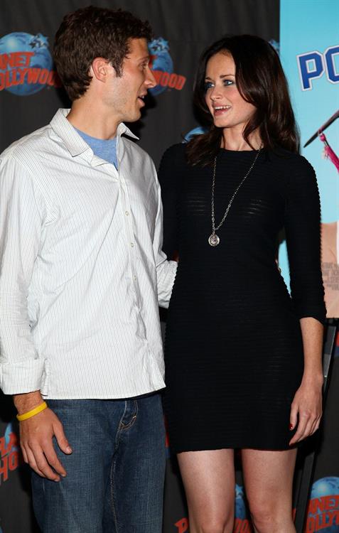 Alexis Bledel to promote Post Grad with a memorabilia donation at Planet Hollywood in New York City