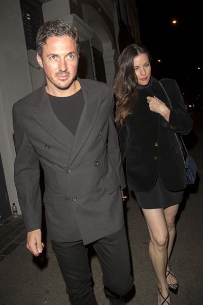 Liv Tyler arrives at Shoreditch House in London August 15, 2014