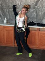 AnnaLynne McCord skydives from 18,000 feet at a charity event, Lompoc August 16, 2014