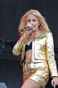 Pixie Lott performing on Day 1 of the V Festival at Hylands Park on August 16, 2014