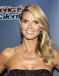 Heidi Klum at Americas Got Talent season 9 post show red carpet event on August 6, 2014