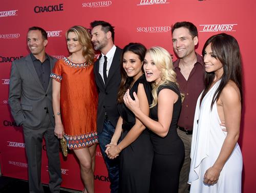 Emmanuelle Chriqui Crackle Original Series Cleaners and Sequestered Summer premiere celebration August 14, 2014