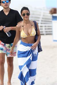 Emmanuelle Chriqui Bikini candids in Miami, 29 Aug 2013 