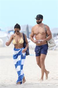 Emmanuelle Chriqui Bikini candids in Miami, 29 Aug 2013 