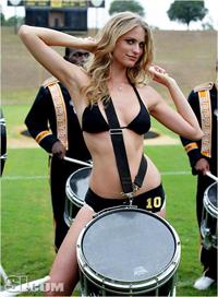 Julie Henderson in a bikini