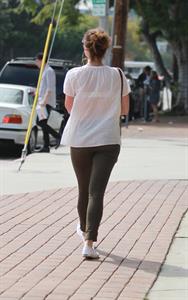 Gemma Arterton enjoys a stroll in Los Angeles on March 30, 2013