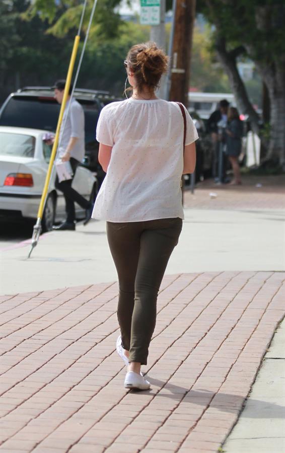 Gemma Arterton enjoys a stroll in Los Angeles on March 30, 2013