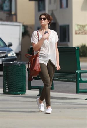 Gemma Arterton enjoys a stroll in Los Angeles on March 30, 2013