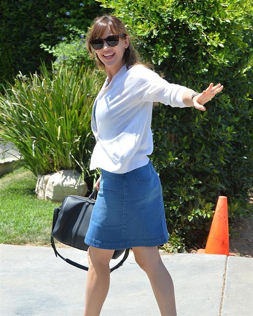 Jennifer Garner leaves a private party in Brentwood on August 10, 2014