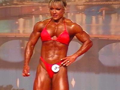 Lisa Aukland in a bikini