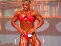 Lisa Aukland in a bikini