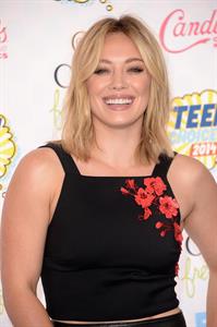 Hilary Duff attending the 2014 Teen Choice Awards in Los Angeles on August 10, 2014