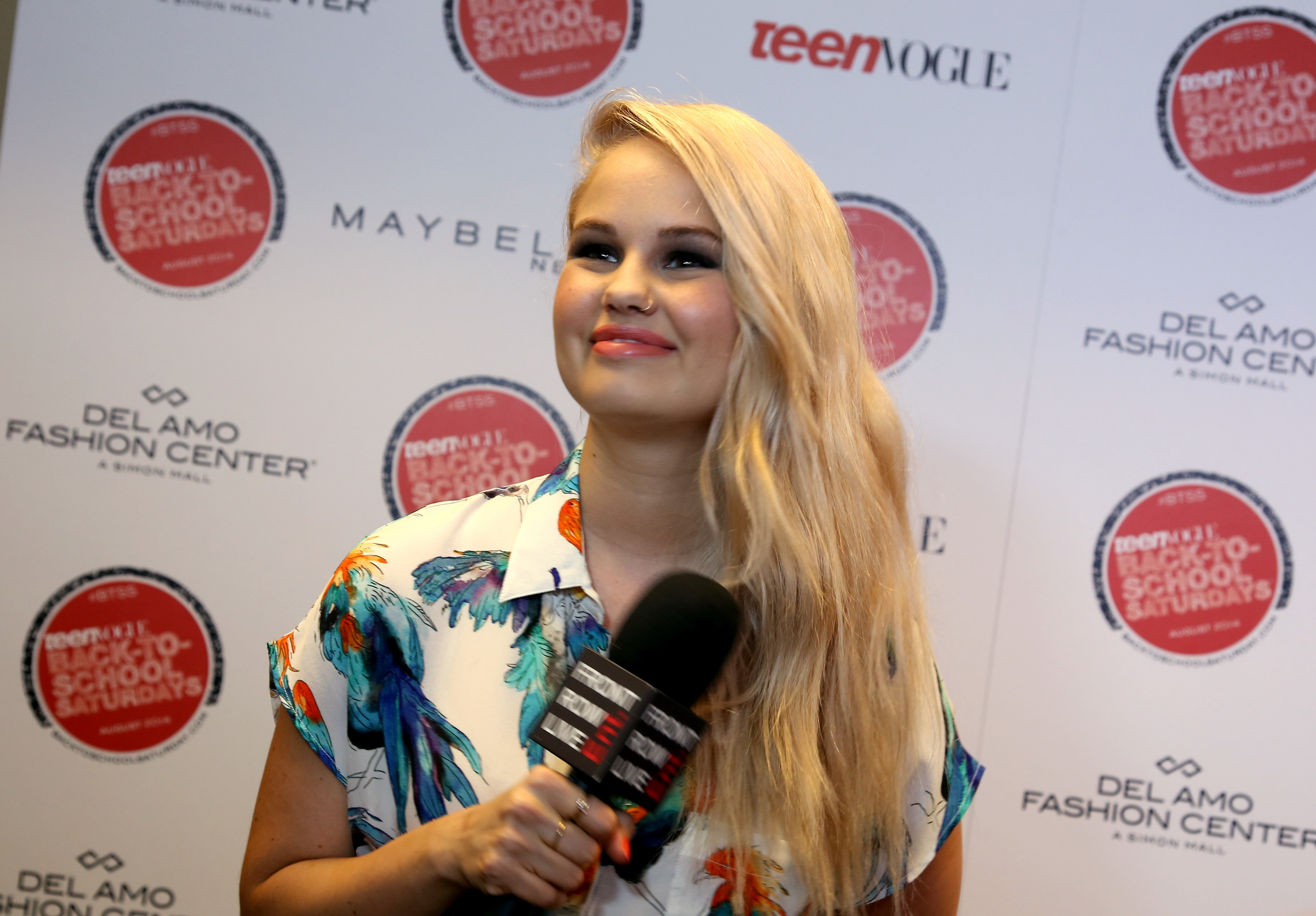 Debby Ryan attending the Teen Vogues 3rd Annual Back-to-School Saturday Kickoff Event on August 8, 2014