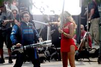 Ashley Benson on the set of Pixels in Toronto on August 7, 2014