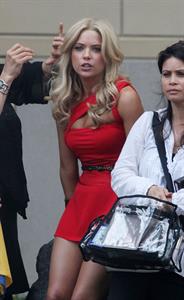 Ashley Benson on the set of Pixels in Toronto on August 7, 2014
