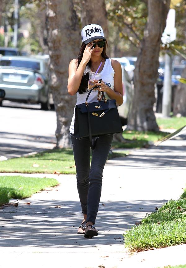 Naya Rivera on her way to a friends house in West Hollywood August 05, 2014