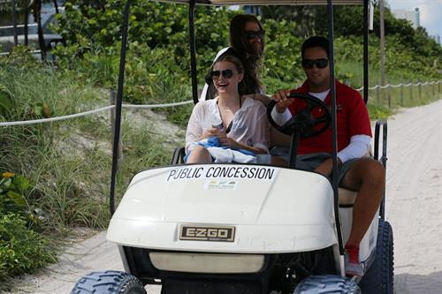 Chloe Grace Moretz candids in a Black Bikini in Miami Beach