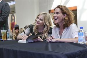 Chloe Grace Moretz attends a QA session Promoting  If I Stay in Seattle 