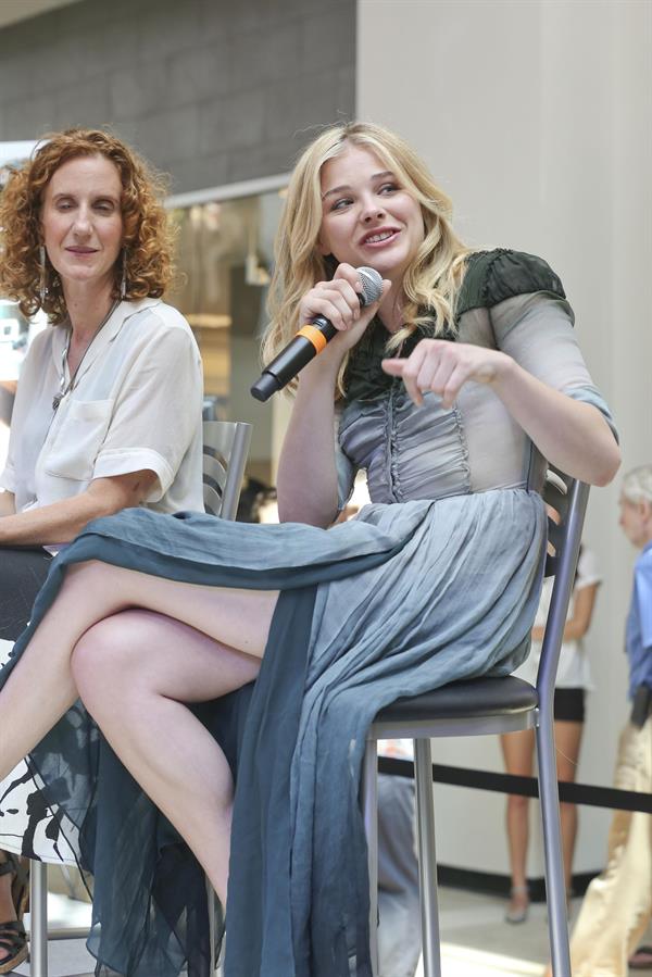 Chloe Grace Moretz attends a QA session Promoting  If I Stay in Seattle 