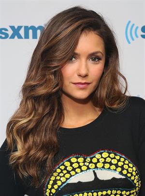 Nina Dobrev visits SiriusXM Studios in New York City on August 4, 2014