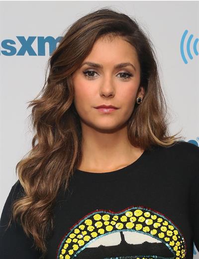 Nina Dobrev visits SiriusXM Studios in New York City on August 4, 2014