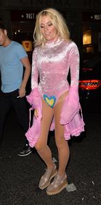 Pixie Lott leaving Freedom Bar in London, England on July 30, 2014