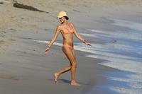 Alessandra Ambrosio has a family fun day at the beach in Malibu