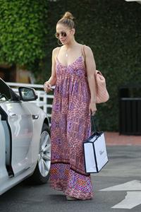 Jennifer Lopez and Leah Remini shopping at Fred Segal in Los Angeles on July 30, 2014